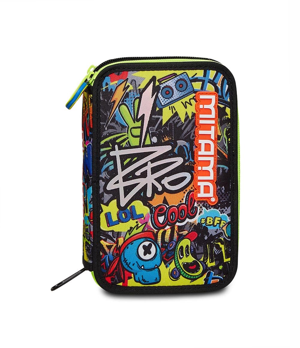 mitama-super-triplo-cool-bro-astuccio-scuola-3-scomparti-da-47-pezzi-nero image 7