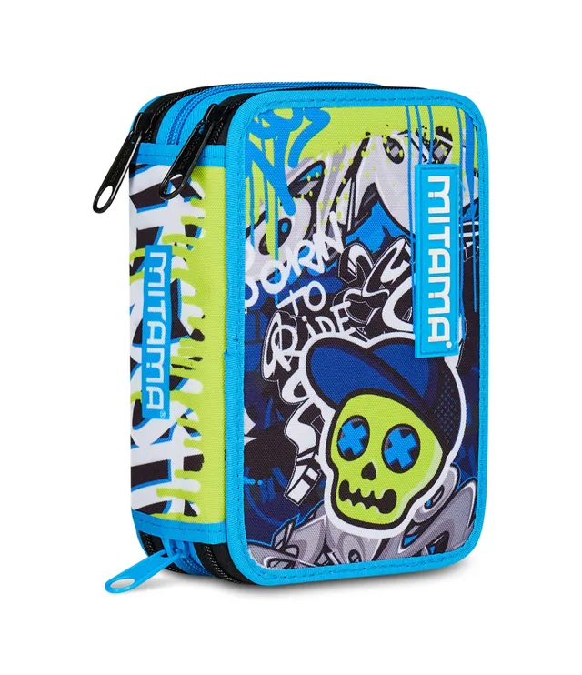 mitama-school-skate-astuccio-scuola-3-scomparti-attrezzato-47-pezzi image 1