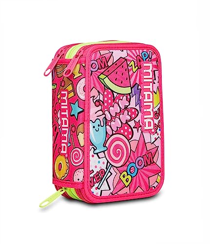 mitama-triplo-candy-boom-astuccio-scuola-3-scomparti-rosa image 8