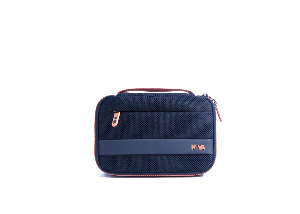 nava-design-easy-break-pouch-con-maniglia-blu-notte-arancione-17-x-25-x-7-cm image 1