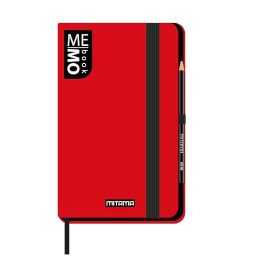 mitama-taccuino-large-memo-book-rosso-13x21-cm-soft-touch-con-matita-fogli-a-rig image 4