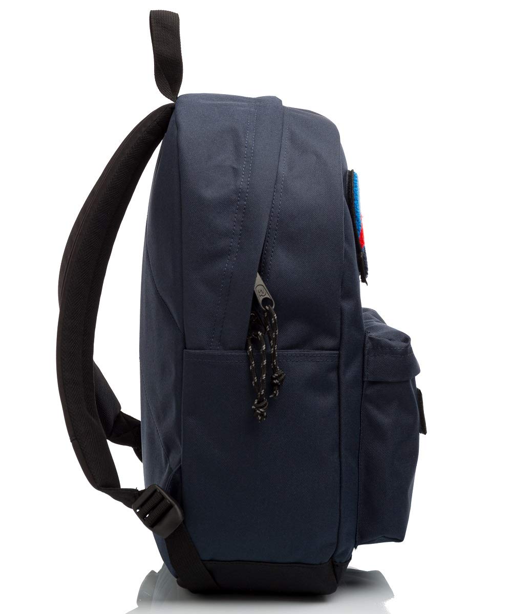 invicta-zaino-carlson-patch-time-monoscomparto-nero-con-tasca-porta-laptop image 3