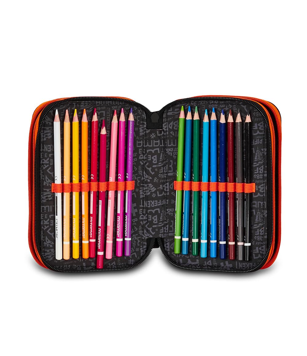 mitama-triplo-spider-king-astuccio-scuola-3-scomparti-completo-47-pz image 4
