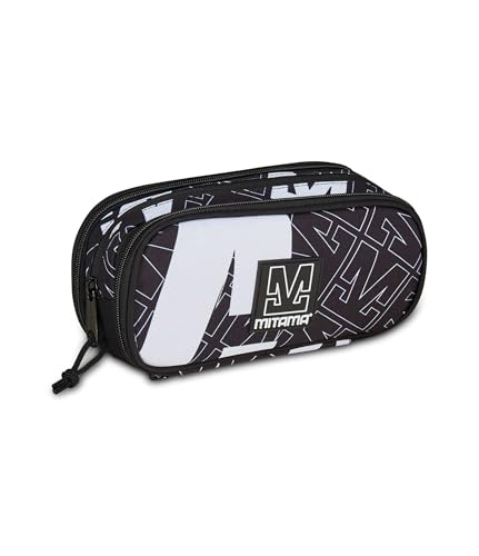mitama-zipack-astuccio-scuola-nero-triplo-scomparto-completo-accessori image 8