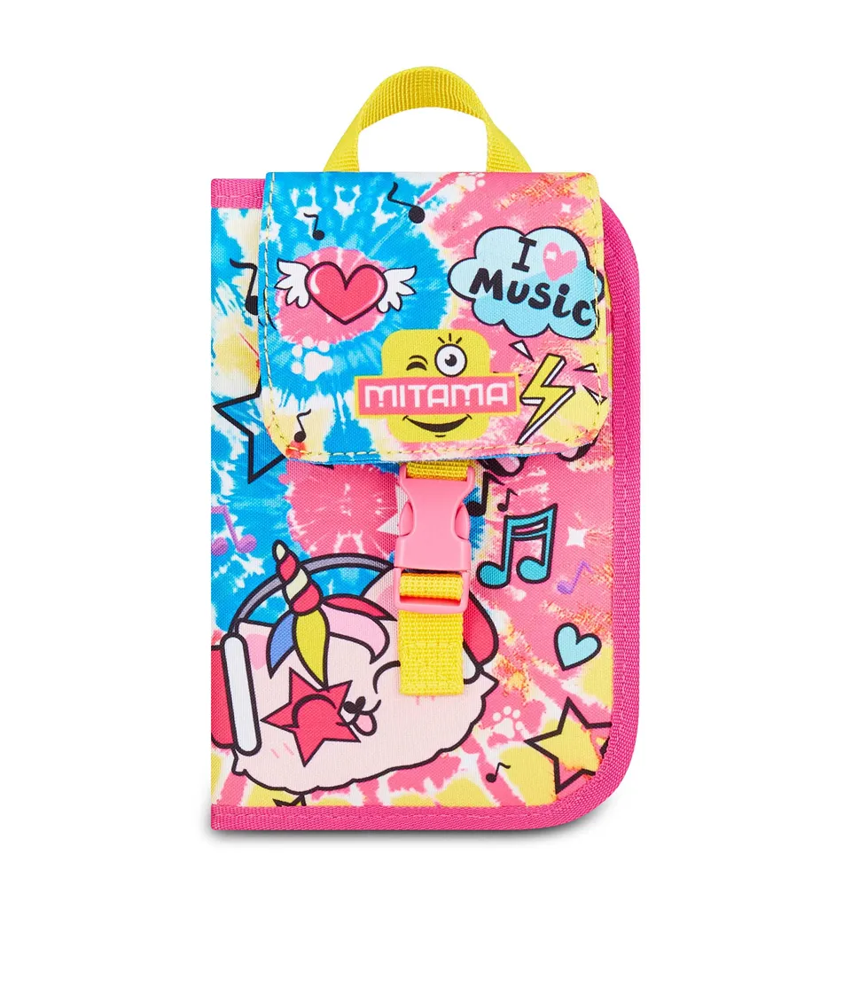 mitama-astuccio-scuola-4-zip-fucsia-3-scomparti-completo-bambina image 1