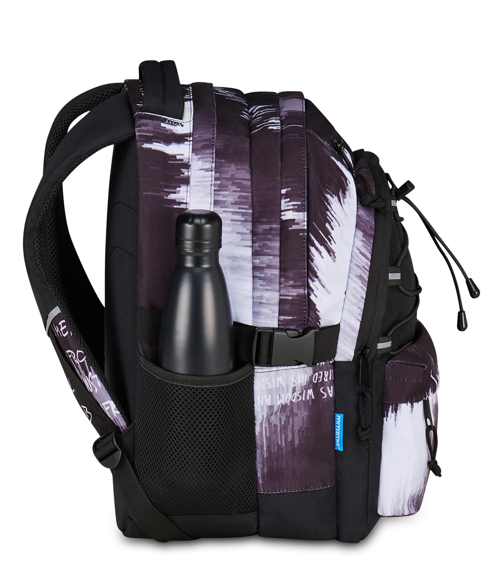 mitama-bdbf-glitch-zaino-scuola-nero-triplo-scomparto-con-usb image 3
