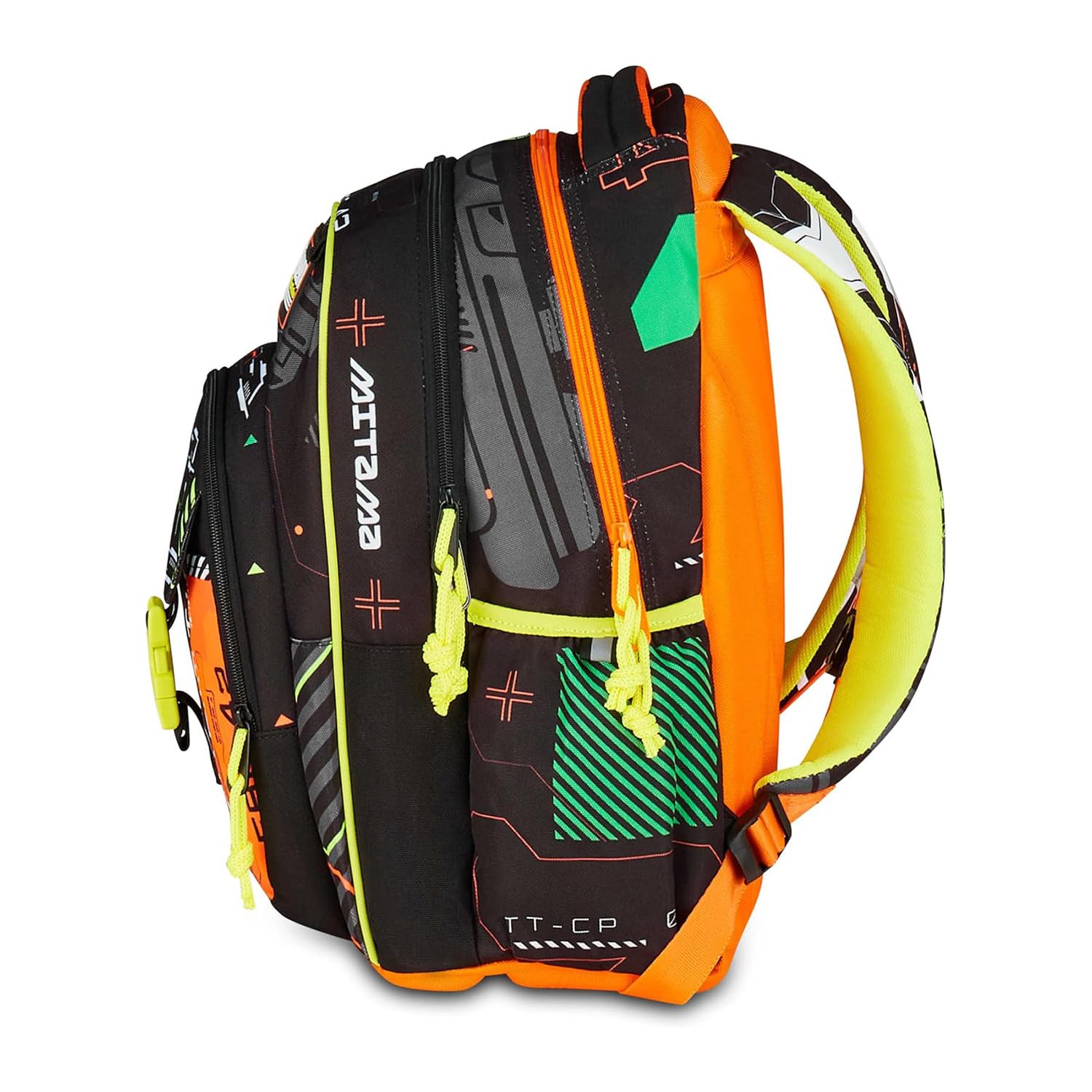 mitama-zaino-scuola-new-plus-fluo-battle-triplo-scomparto-30l image 6