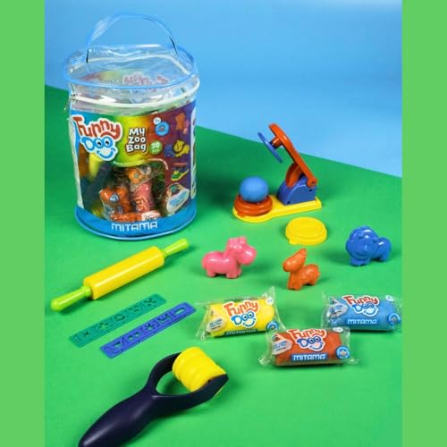 mitama-my-zoo-bag-funny-doo-pasta-da-modellare-30-pezzi-con-formine-zoo image 7