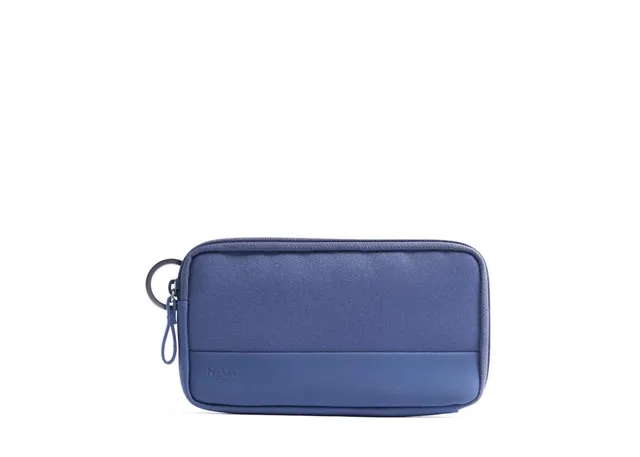nava-design-twin-colors-astuccio-carry-all-zip-12-carte-20x11x2-cm-blu-lime image 1
