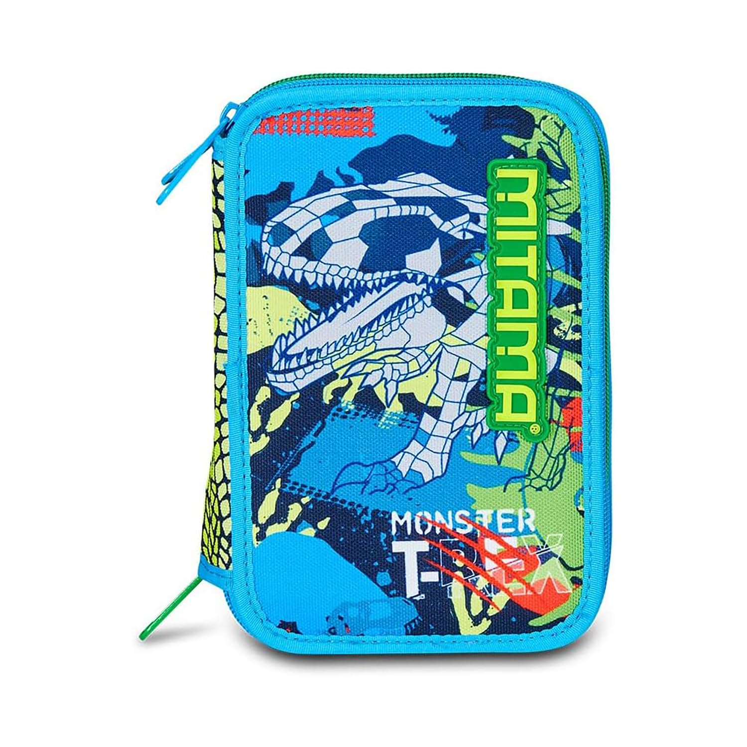 mitama-fluo-rex-astuccio-scuola-3-scomparti-47-pz-dinosauro-completo image 6