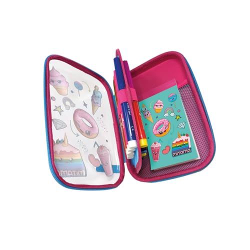mitama-astuccio-scuola-magic-pencil-case-candy-rosa-completo-di-pennarelli image 4