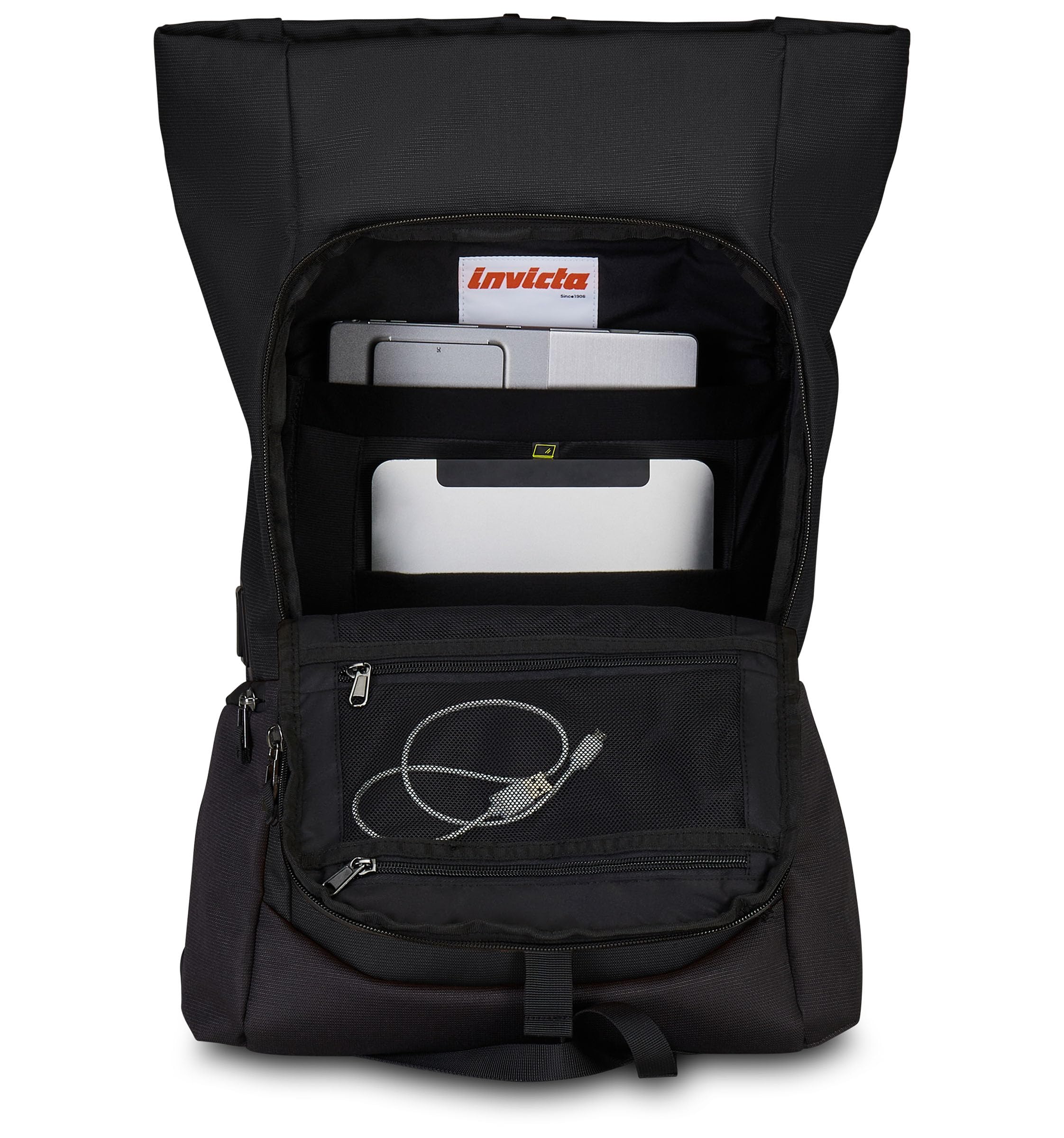 invicta-zaino-invict-act-fold-monoscomparto-roll-top-con-usb image 6