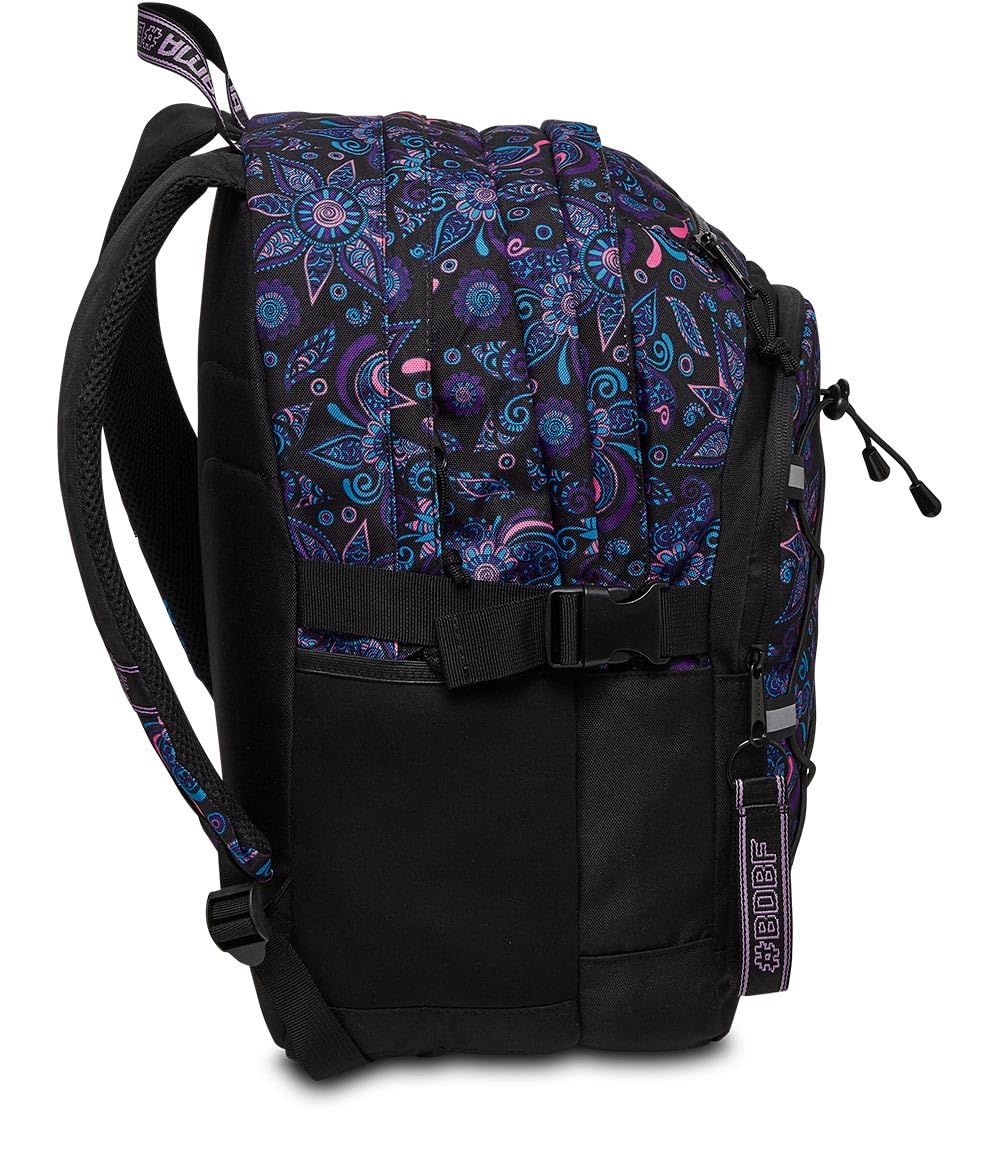 mitama-zaino-scuola-bdbf-paisley-nero-triplo-scomparto image 3