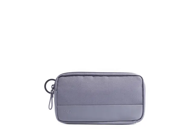 nava-design-twin-colors-astuccio-carry-all-zip-12-carte-20x11x2-cm-grigio-lime image 1