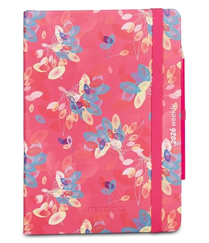 mitama-agenda-settimanale-2026-floreale-18-mesi-15x21-cm-con-matita image 8