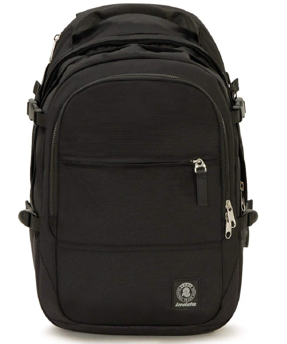 invicta-business-zaino-grigio-27-lt-porta-laptop-15-6-con-power-bank image 1