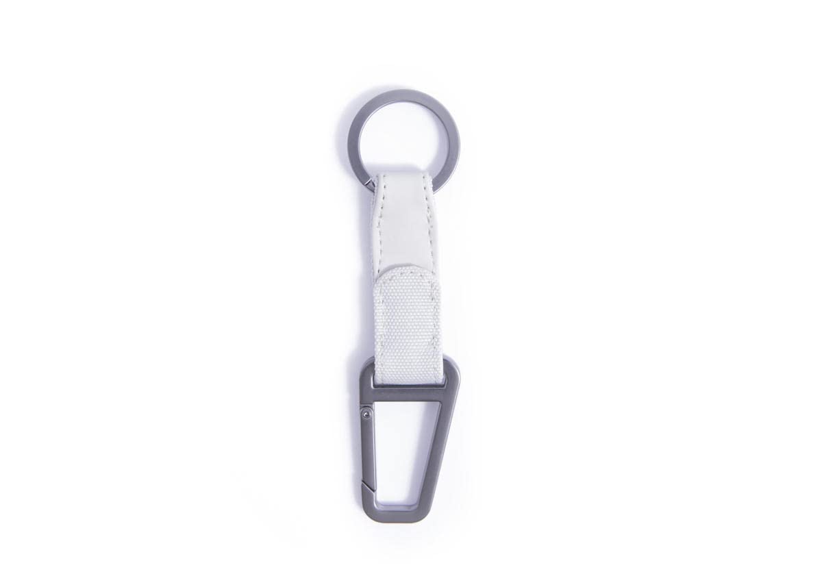 nava-design-twin-colors-portachiavi-anello-moschettone-bianco-lime-13x3-cm image 2
