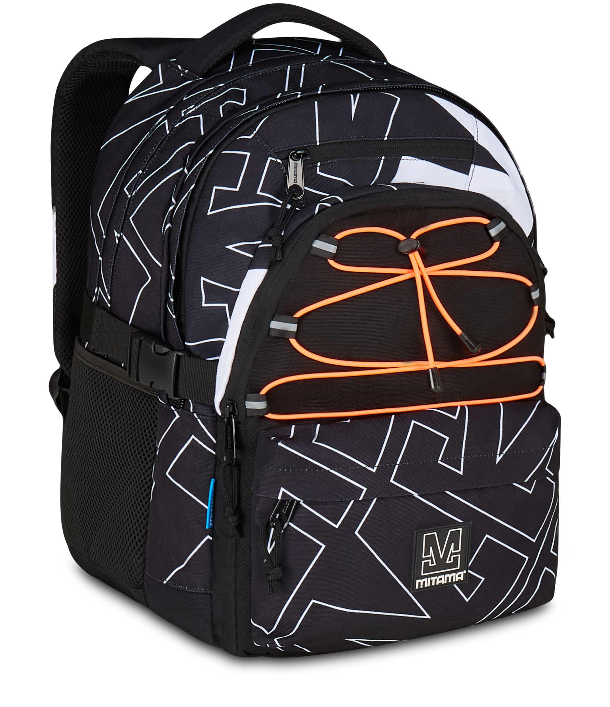 mitama-bdbf-legacy-zaino-scuola-nero-triplo-scomparto-con-usb image 1