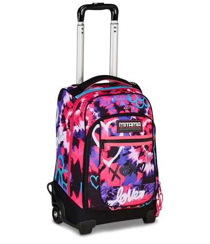 mitama-trolley-scuola-dr-junior-tyelove-fucsia-viola-con-doppia-maniglia image 8