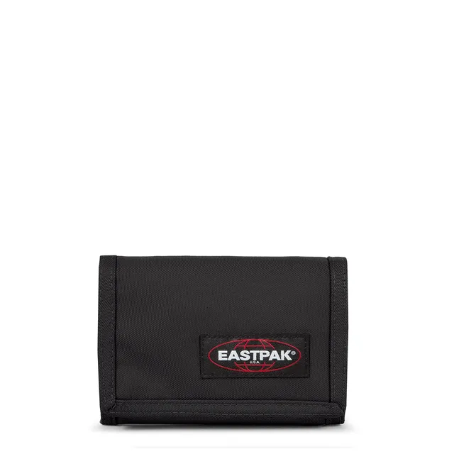 eastpak-crew-single-portafoglio-a-tre-ante-nero-con-portachiavi image 1