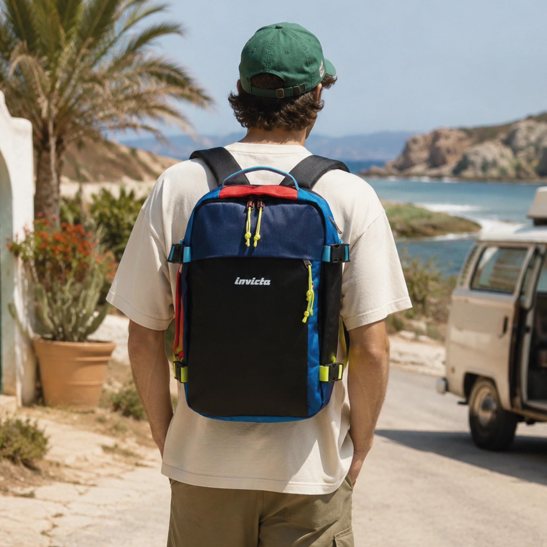invicta-packly-zaino-18l-40x27x14-5-cm-bagaglio-a-mano-con-tasca-pc-15-6-blu-mul image 8