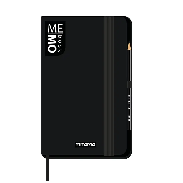 mitama-memo-book-large-taccuino-13-x-21-cm-a-righe-nero image 1