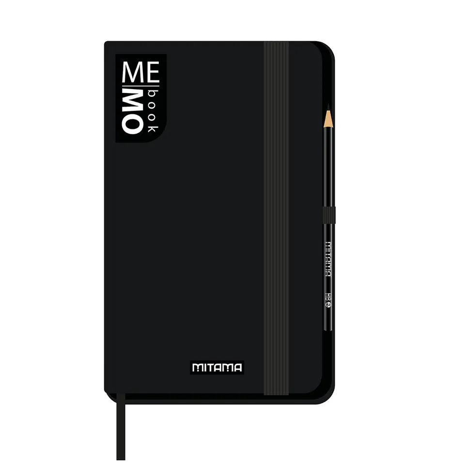 mitama-memo-book-large-taccuino-13-x-21-cm-a-righe-nero image 1