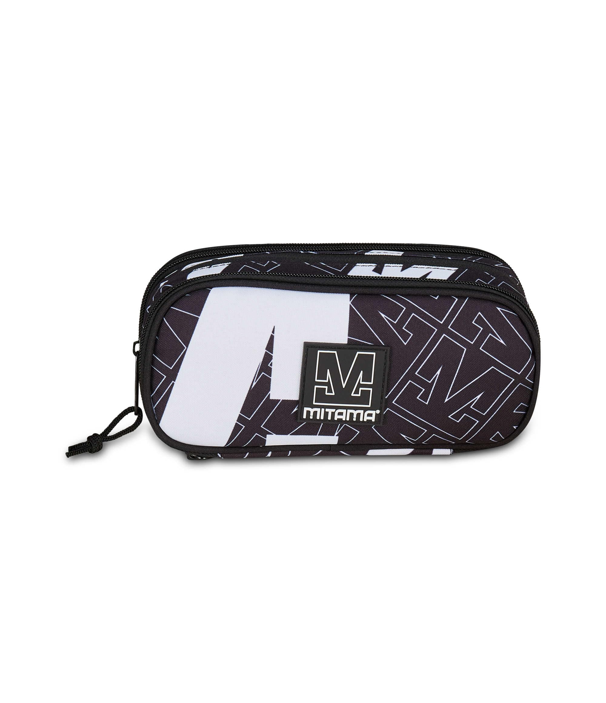 mitama-zipack-astuccio-scuola-nero-triplo-scomparto-completo-accessori image 6