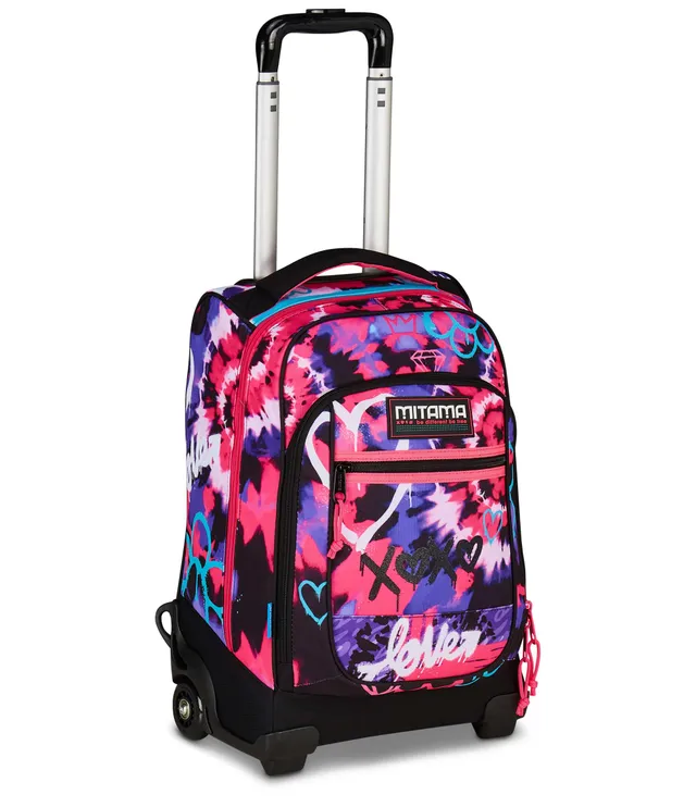 mitama-trolley-scuola-dr-junior-tyelove-fucsia-viola-con-doppia-maniglia image 1