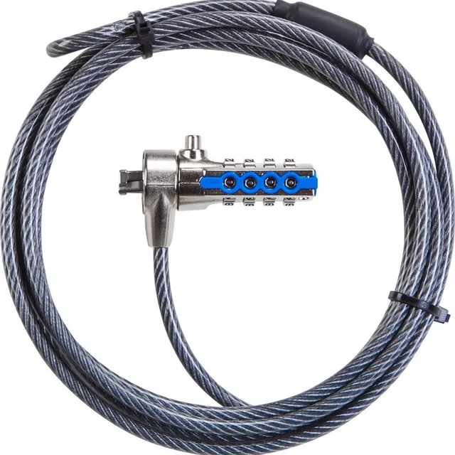 targus-defcon-t-lock-pa410e-lucchetto-a-combinazione-con-cavo-per-laptop image 1