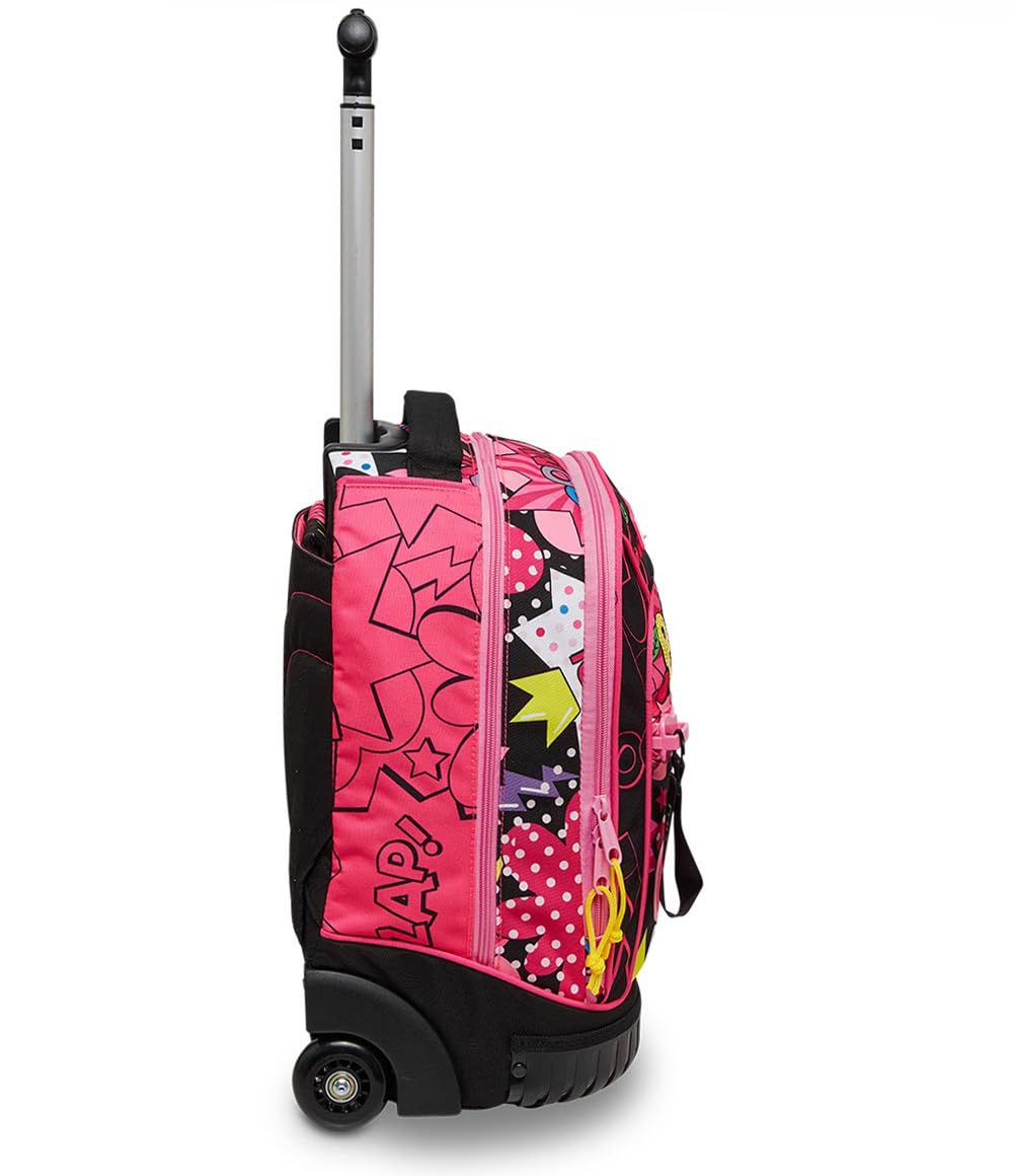 mitama-trolley-scuola-run-candy-boom-rosa-doppio-scomparto-33-l-impermeabile image 2