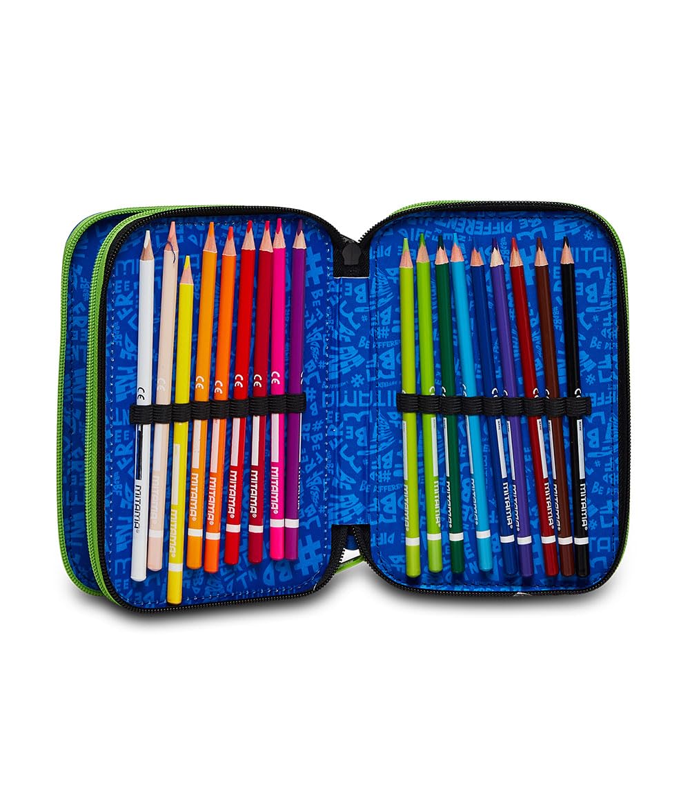 mitama-junior-triplo-citybro-astuccio-scuola-3-scomparti-blu-47-pezzi-impermeabi image 4