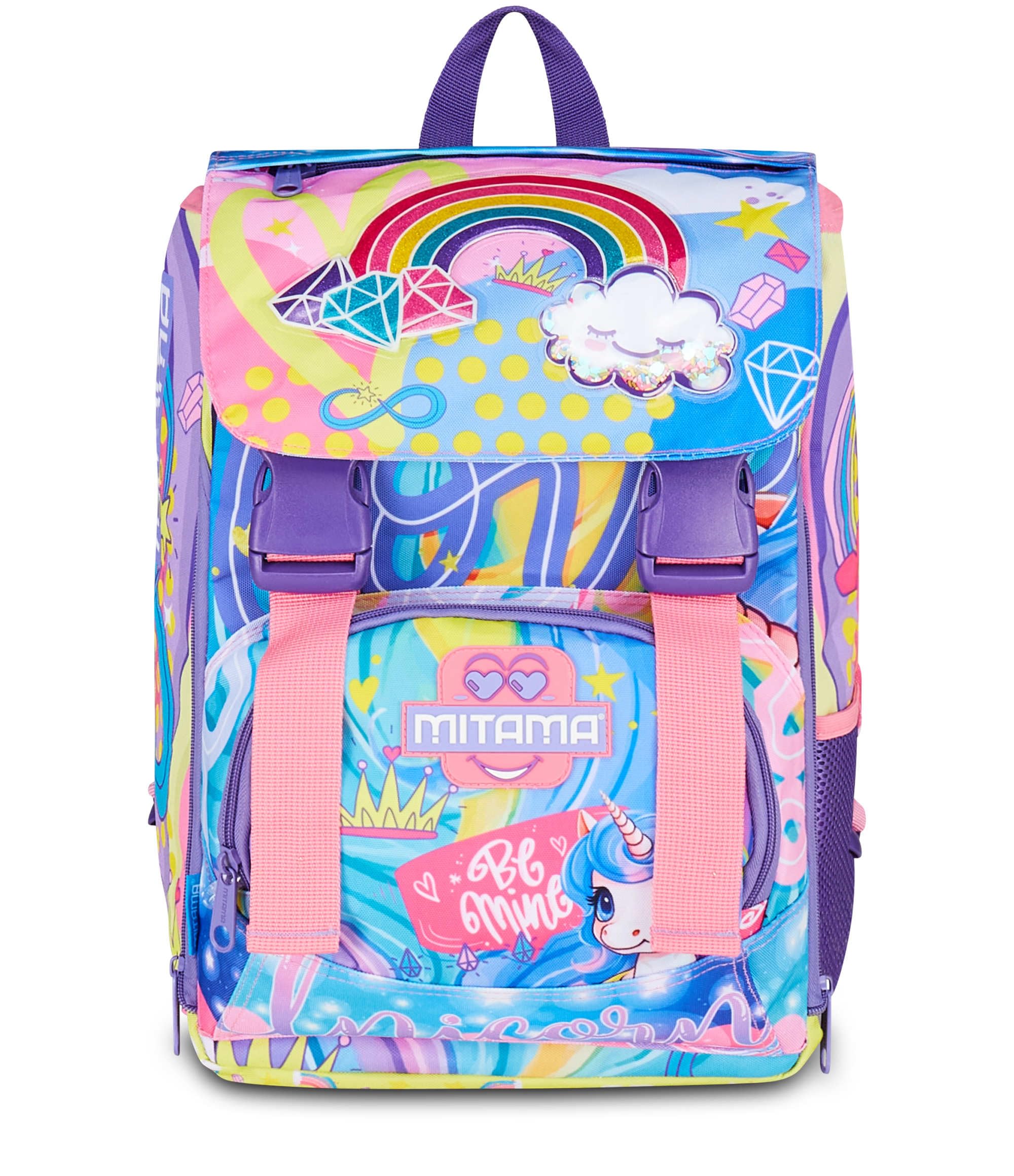 mitama-zaino-estensibile-4-zip-rainbow-dream-lilla-scuola-elementare image 2