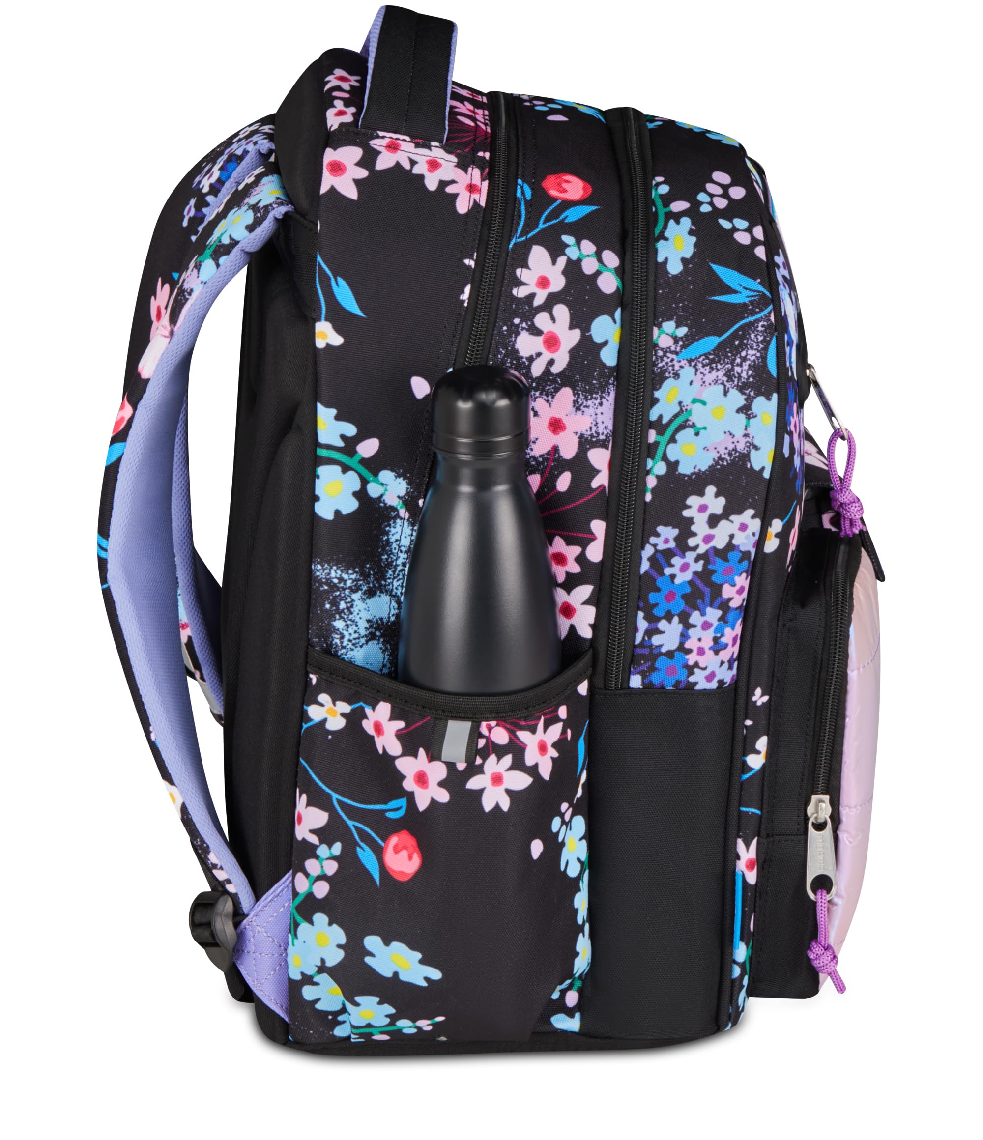 mitama-m-power-trendyflowers-zaino-scuola-elementare-triplo-scomparto-viola image 3