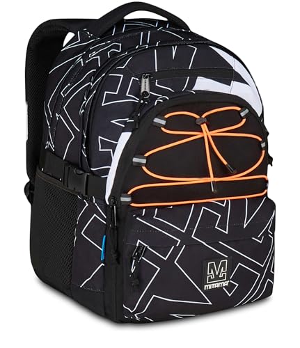 mitama-bdbf-legacy-zaino-scuola-nero-triplo-scomparto-con-usb image 8