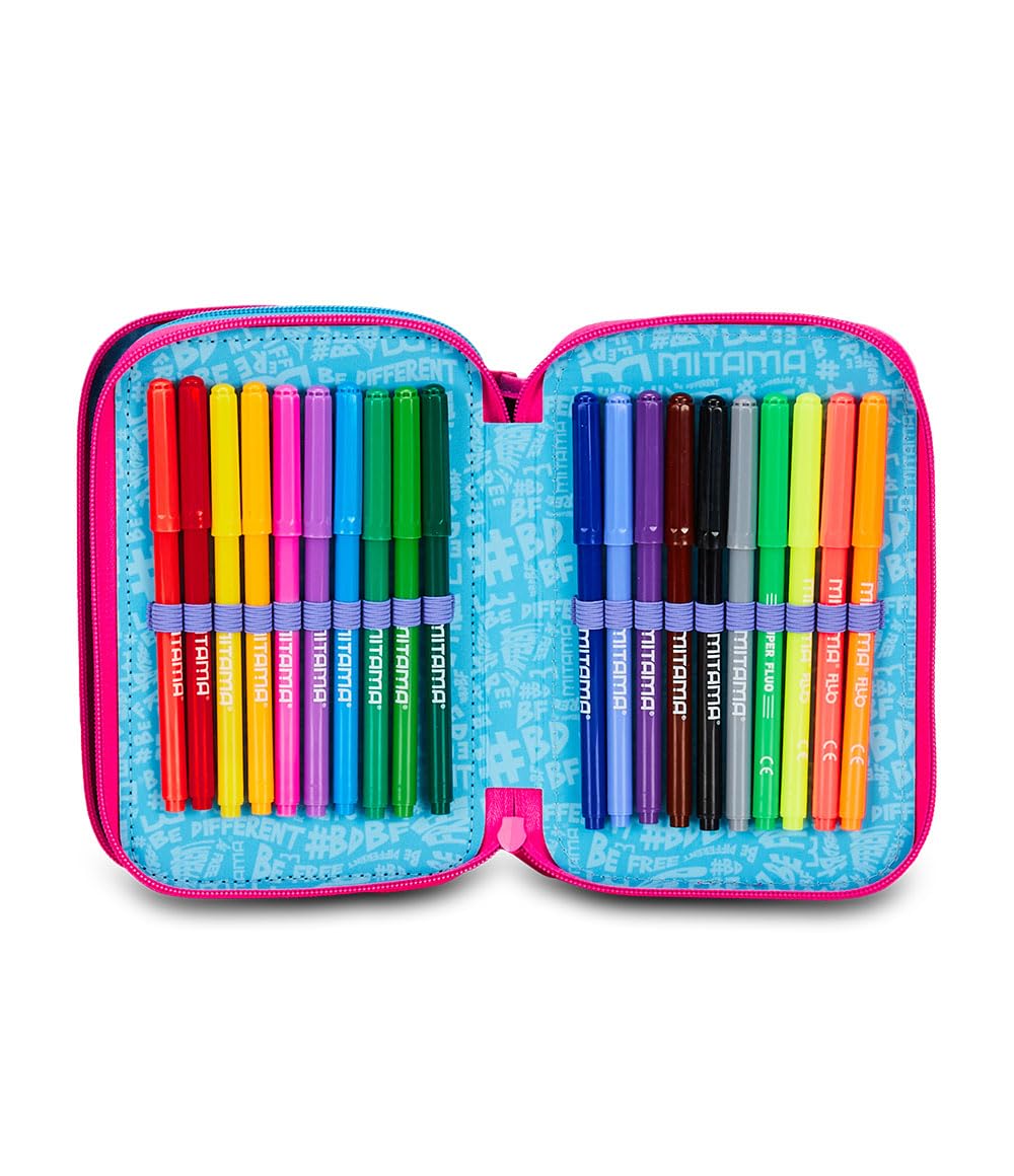 mitama-super-triplo-color-rainbow-cat-astuccio-3-scomparti-50-pezzi-bambina image 5