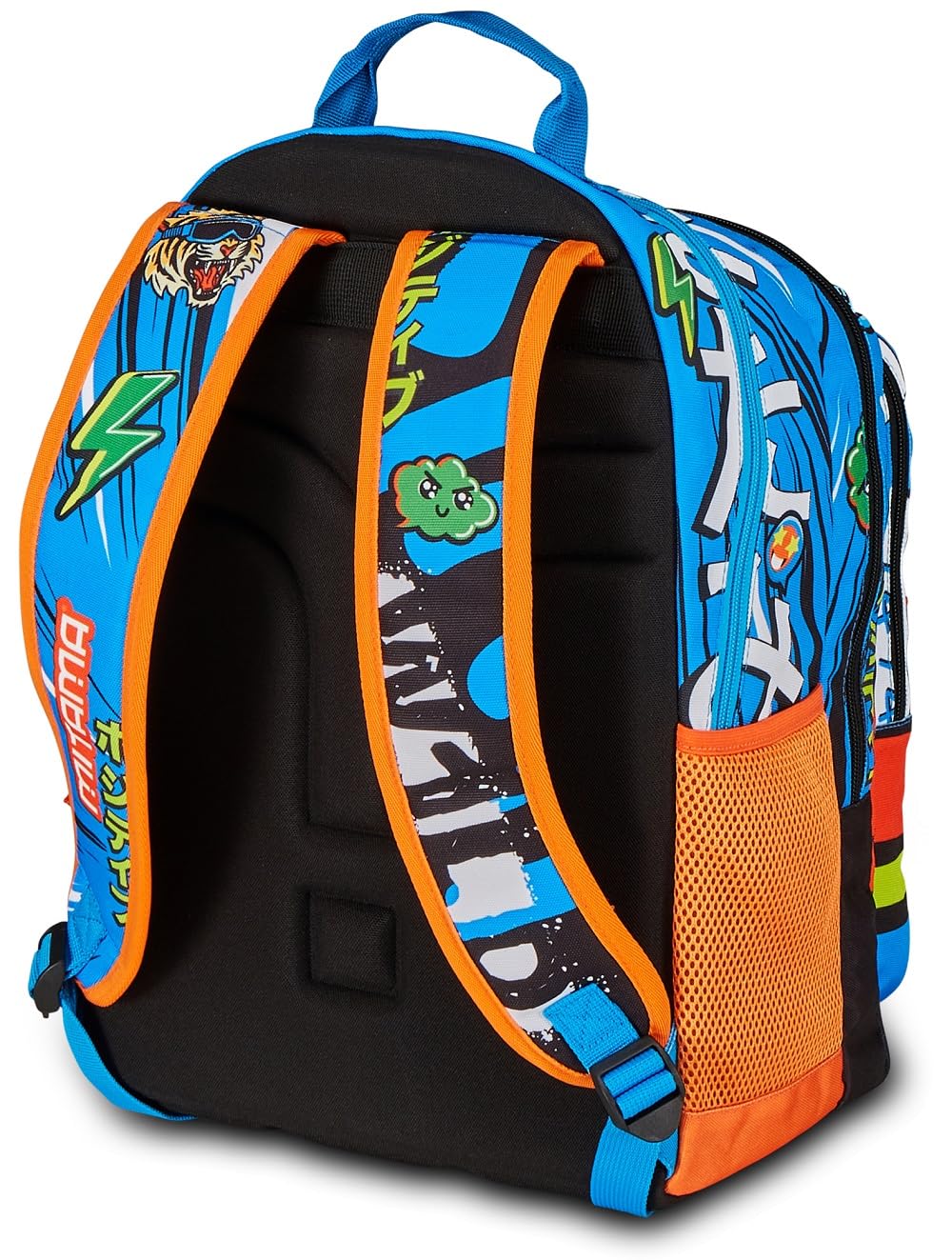 mitama-tiger-wild-zaino-scuola-triplo-scomparto-blu-e-nero image 5