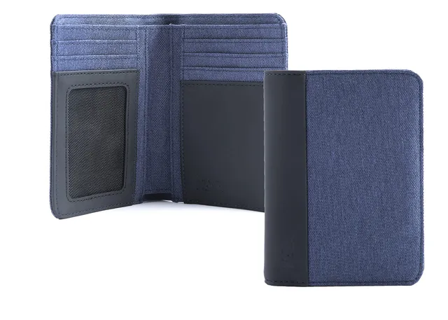 nava-design-twin-portafoglio-verticale-uomo-7-cc-rfid-blu-13-x-9-cm image 1