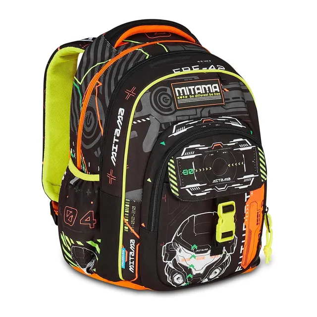 mitama-zaino-scuola-new-plus-fluo-battle-triplo-scomparto-30l image 1