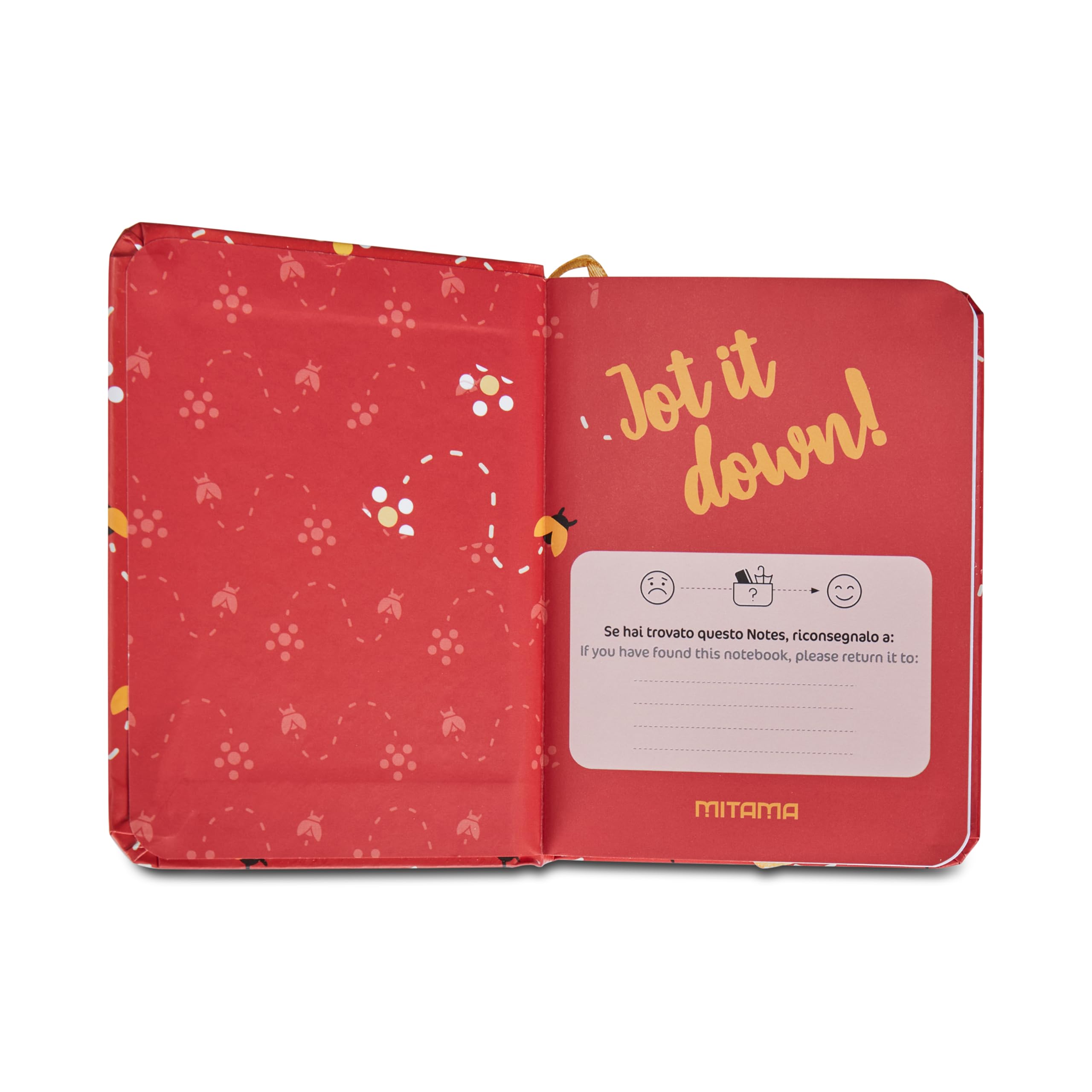 mitama-colortouch-taccuino-notes-good-luk-rosso-rigido-8x11-cm-250-pagine image 3