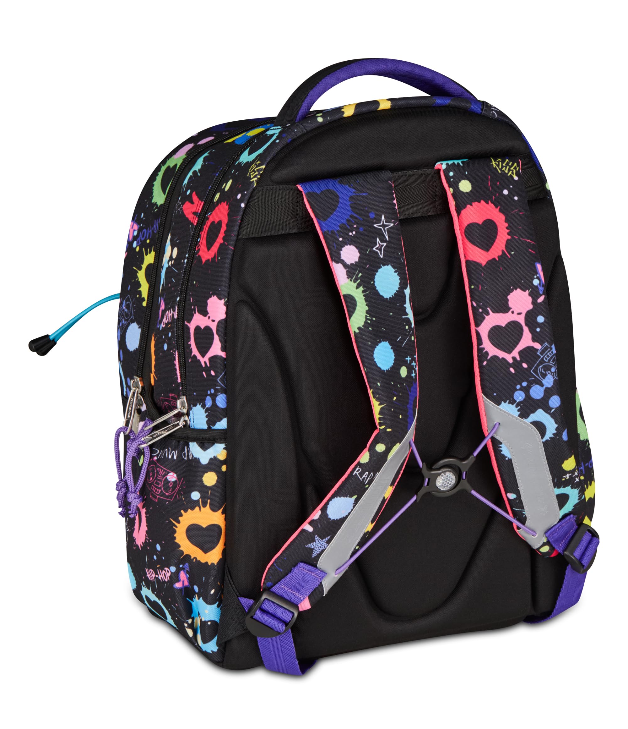 mitama-m-power-musiclove-zaino-scuola-elementare-triplo-scomparto-nero image 6