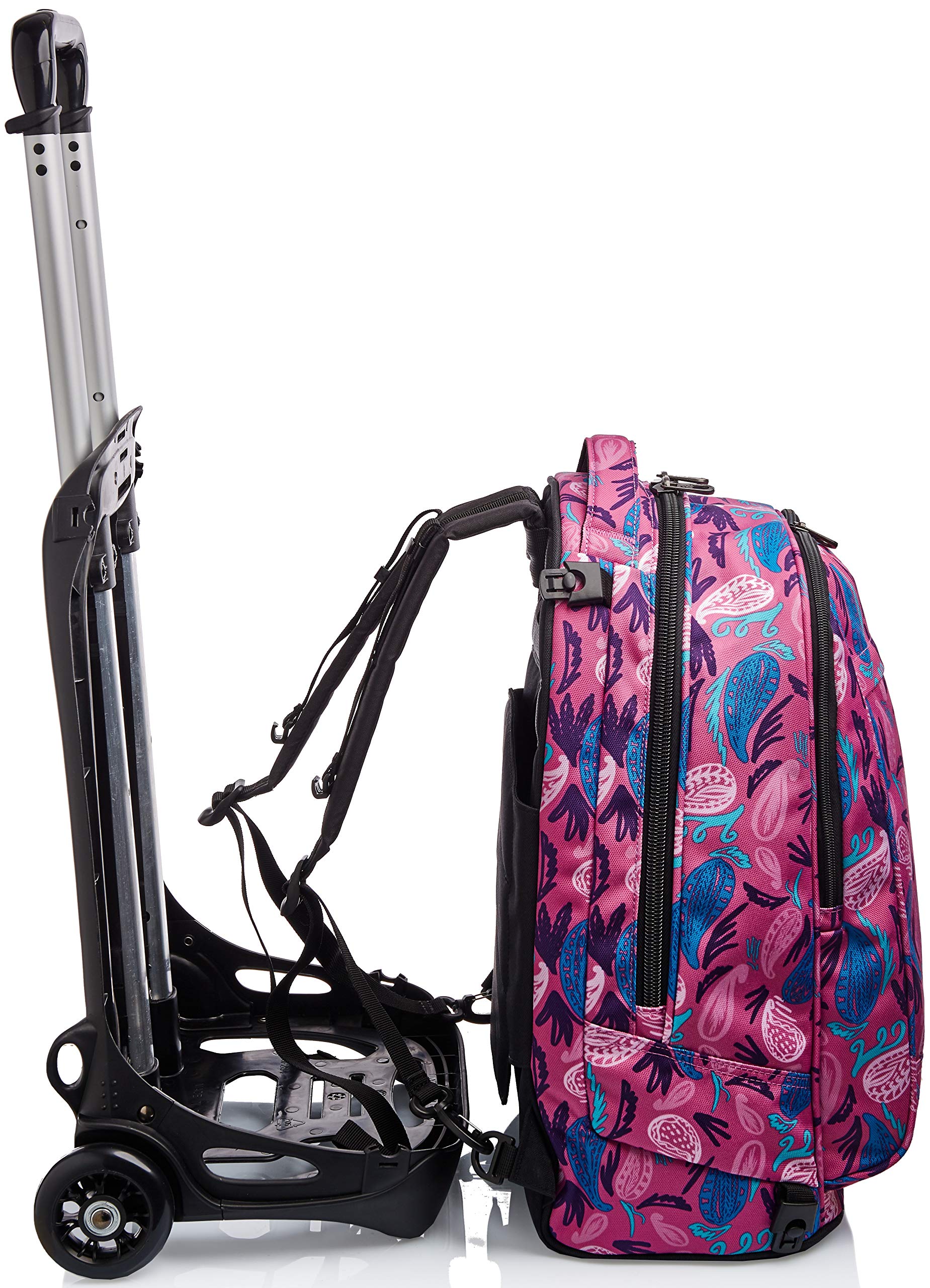 invicta-trolley-scuola-tech-3-in-1-rosa-paisley-34l image 8