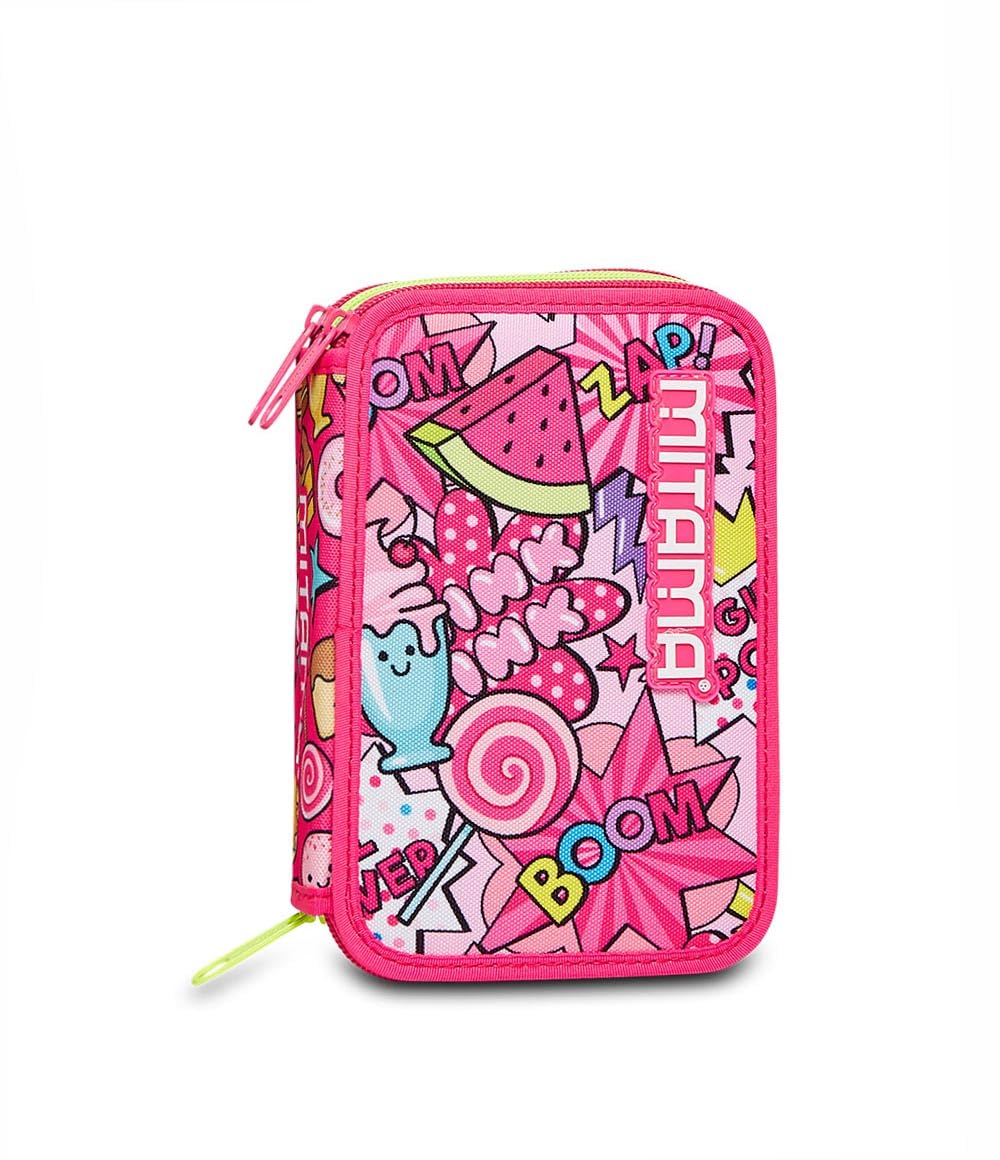 mitama-triplo-candy-boom-astuccio-scuola-3-scomparti-rosa image 7