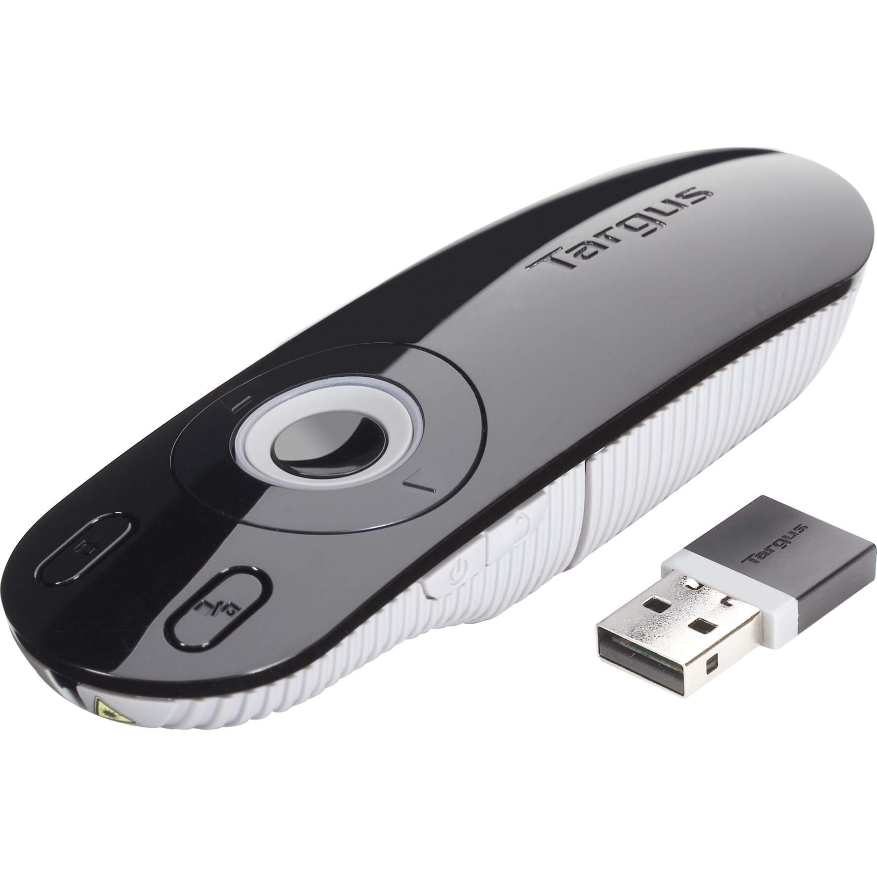 targus-laser-presentation-remote-telecomando-per-presentazioni-nero-grigio image 1