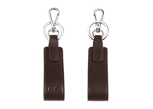 nava-design-smooth-portachiavi-in-pelle-marrone-9x3-cm-con-anello-e-gancio image 3