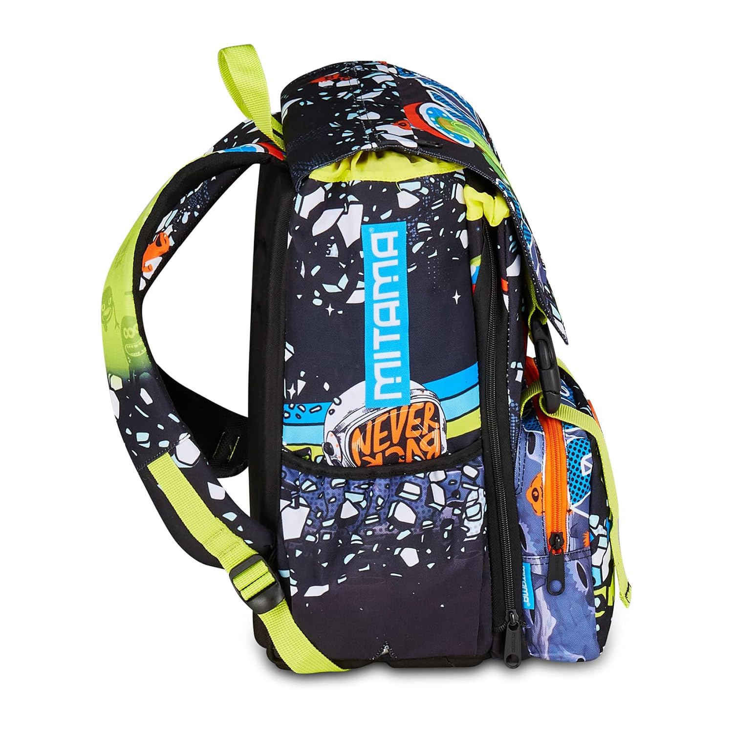 mitama-4zip-zaino-scuola-triplo-scomparto-disco-space-nero-estensibile-28-l image 3