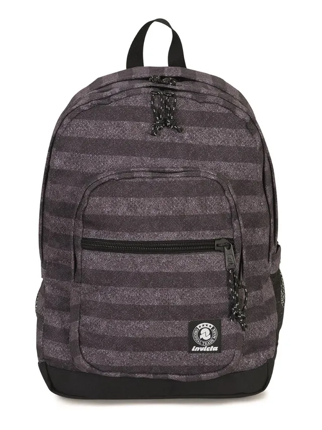 invicta-jelek-zaino-scuola-38-lt-righe-grigio-con-vano-pc image 1