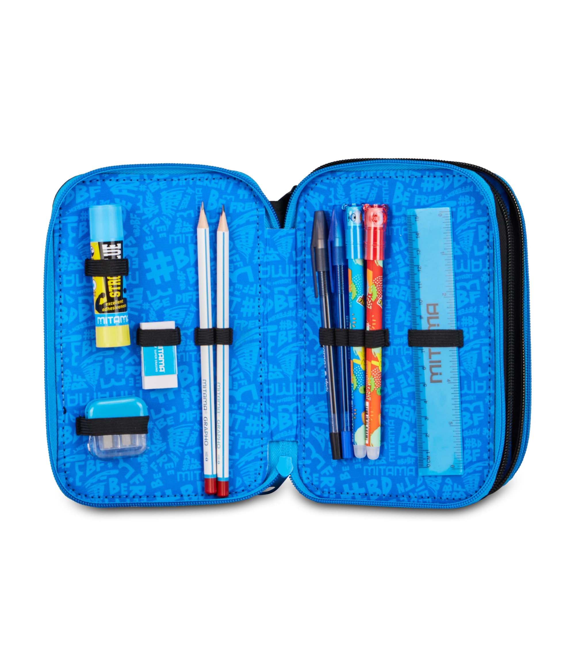 mitama-cooldino-astuccio-triplo-con-spinny-pen-47-pezzi-multicolore image 3