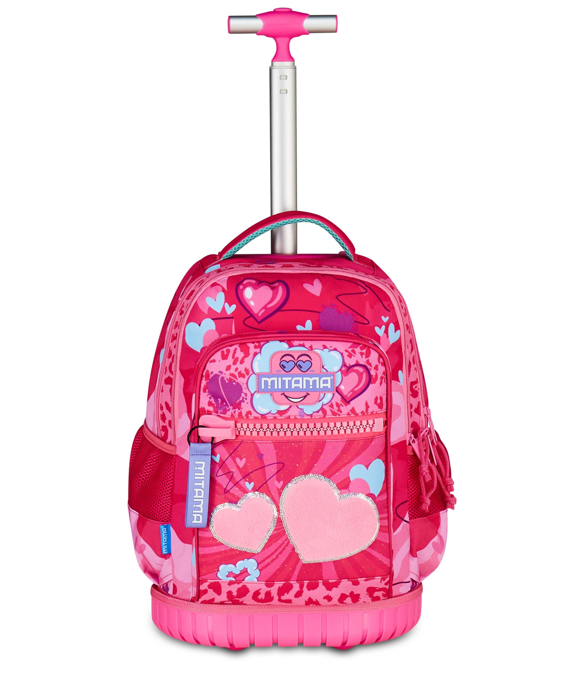 mitama-furrypink-trolley-run-maxi-doppio-scomparto-fucsia image 1