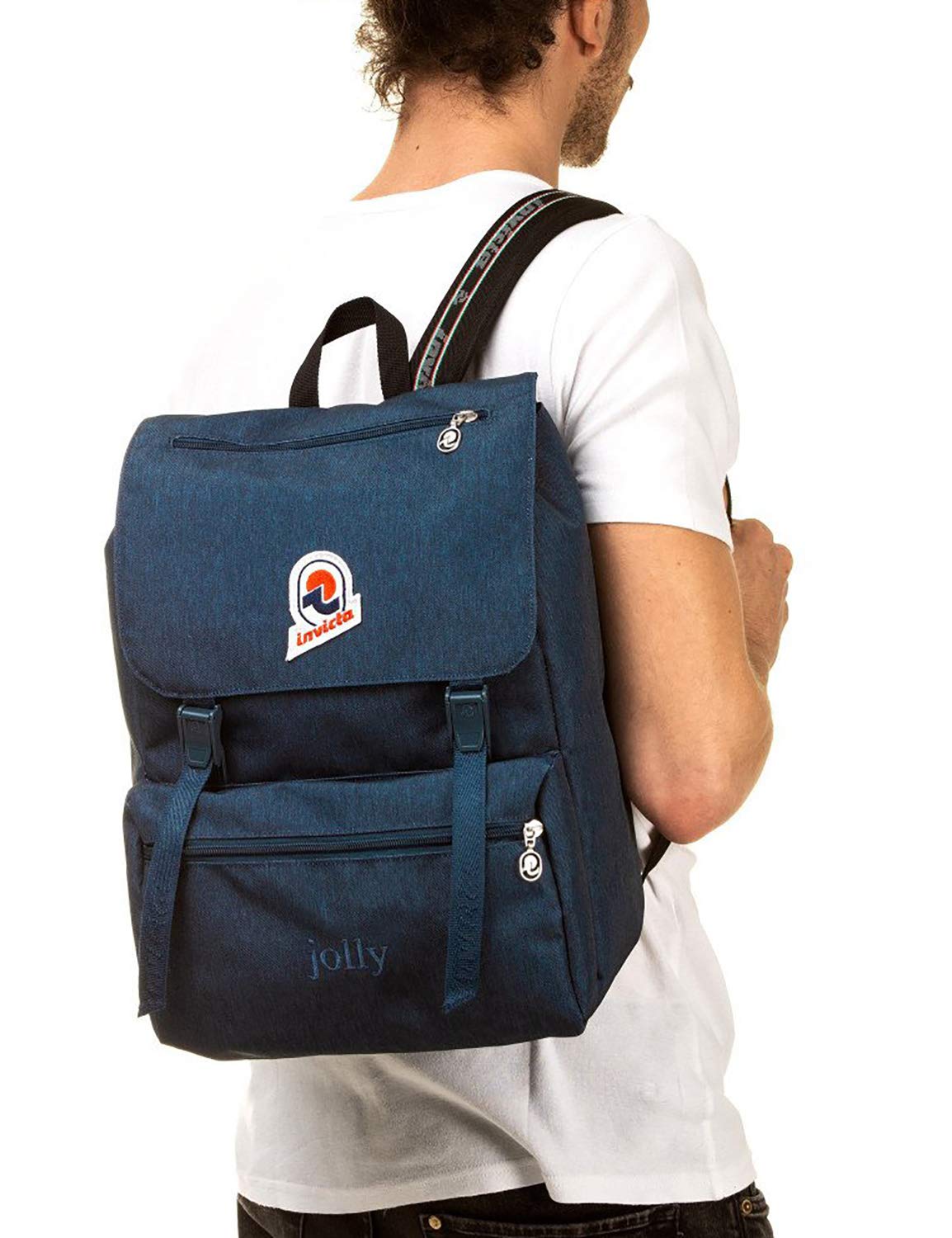 invicta-jolly-solid-zaino-22-lt-blu-denim-con-tasca-porta-pc-13 image 2